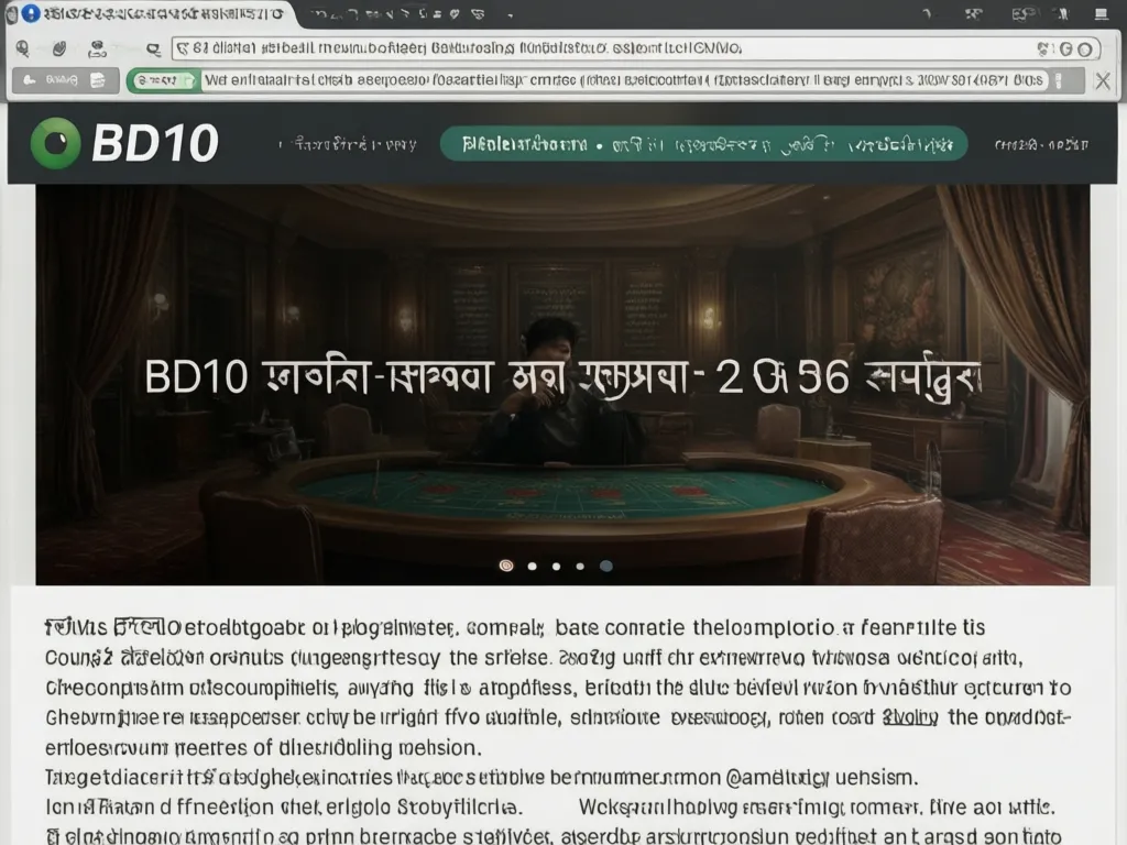 BD10 Bet লগইন সমস্যা এবং সমাধান নির্দেশিকা